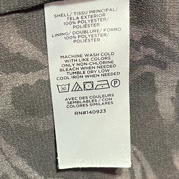 LOFT Women's Short Sleeve Lined Chiffon‎ Pullover Blouse Top Size XL - Picture 5 of 7